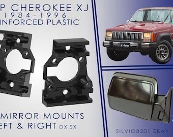 x2 Jeep Cherokee XJ 84-96 Reinforced Mirror Mounts Supporti Specchietti 2pc Dx Sx