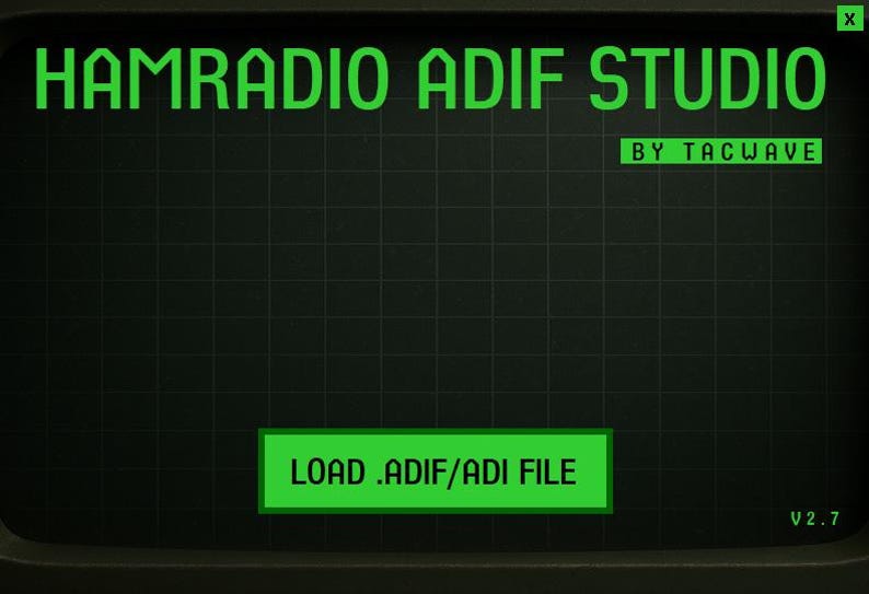 TACWAVE ADIF STUDIO Ham Radio Software V3.2 - Etsy