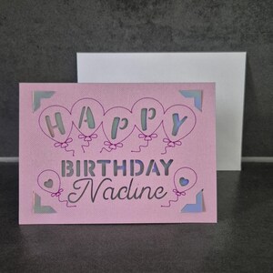 Geburtstagskarte für Mädchen/Teenager in DIY