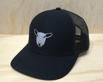 Sheep Trucker Hat Black