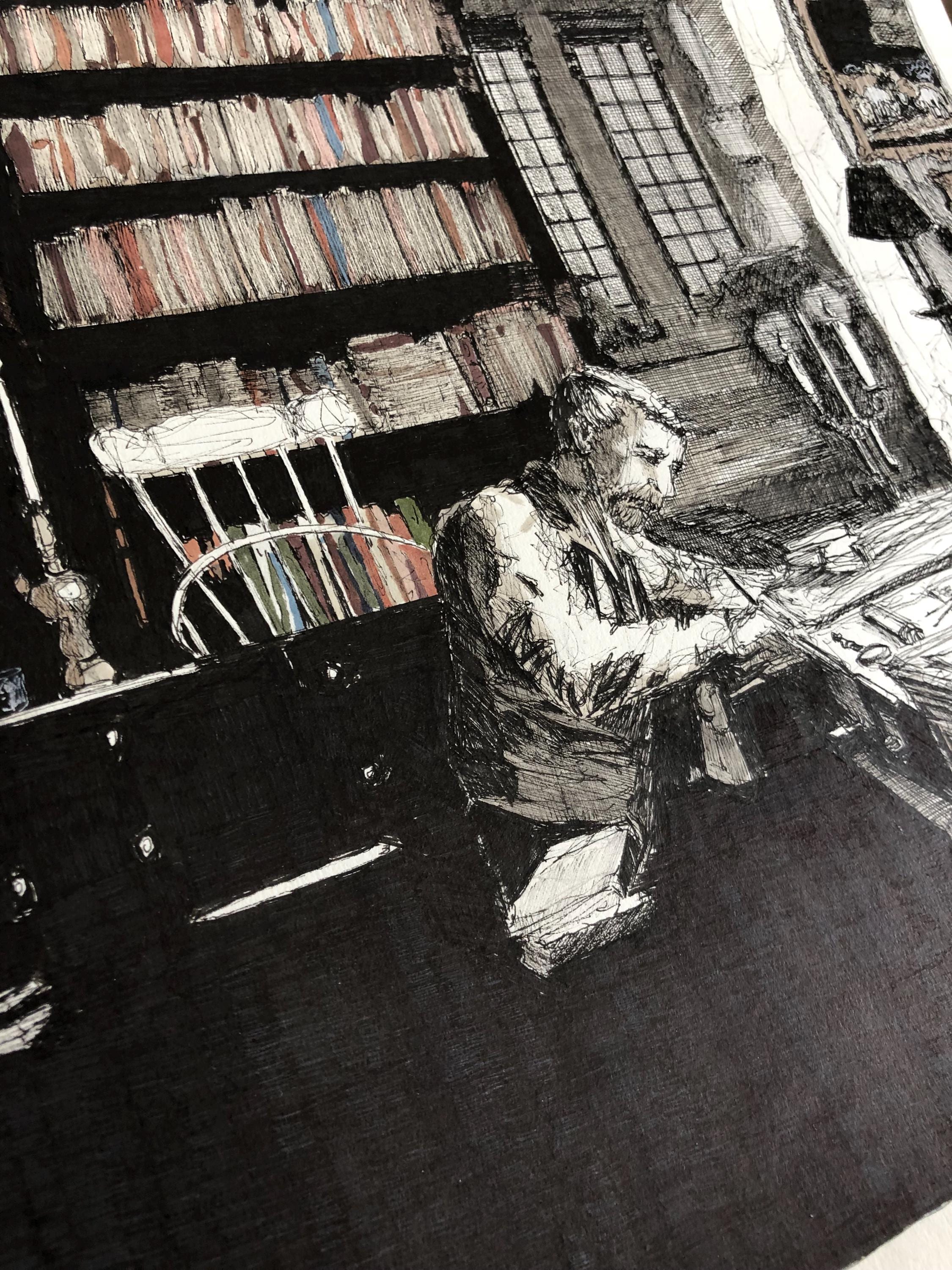 The Architect, Original Art 11x14 - Etsy