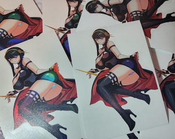 Spy waifu spotholo sticker