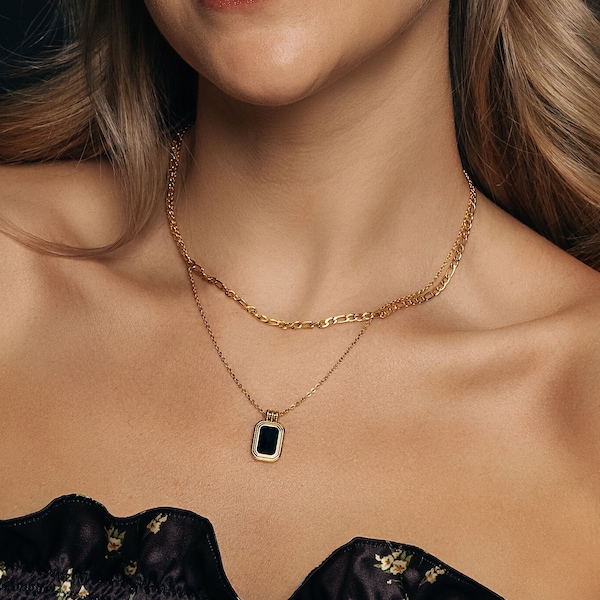 Layered Pendant Necklace