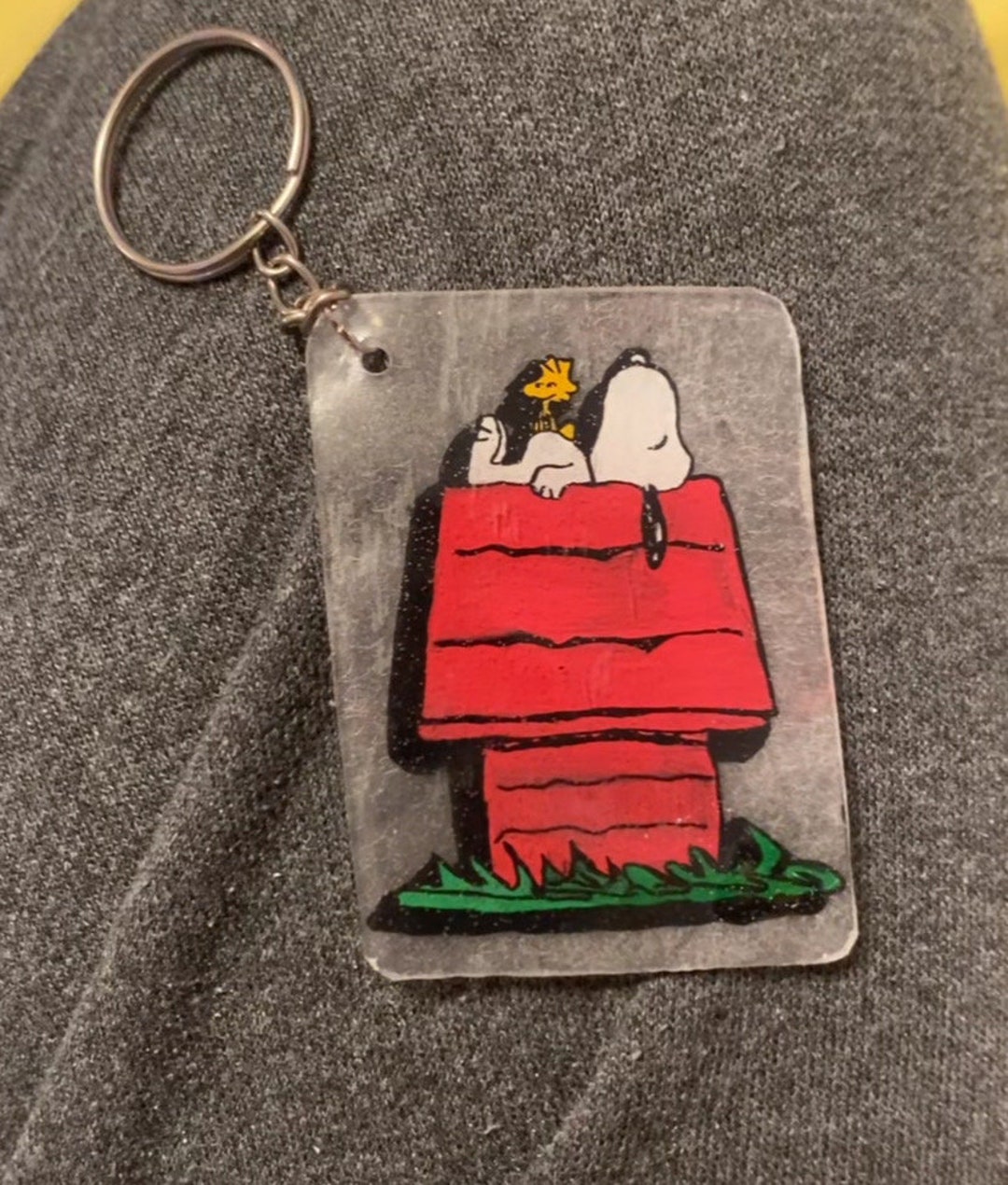Snoopy and Woodstock Keychain Etsy