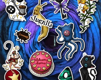 Coraline Themed Sticker Sheet