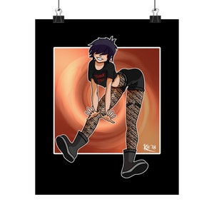 Punky Goth Noodle - Gorillaz Poster