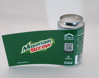 Beere Can Wrap - Mountain Screw | 350ml wiederverwendbare Bier- und Getränkedosenverpackung