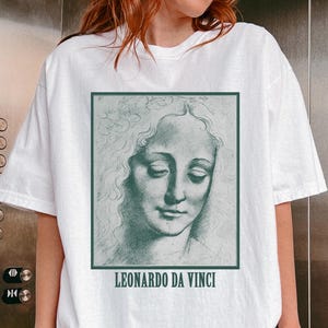 Da Vinci Sketch Tshirt / Renaissance Artist Leonardo Art History Vintage Museum Aesthetic / Comfort Colors® Unisex Gift Shirt