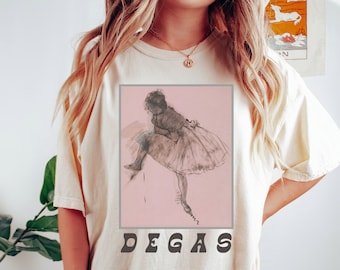 Degas Dancer Tshirt / Ballet Art Museum History Ballerina Light Academia Impressionist Art Aesthetic / Comfort Colors® Unisex Gift Shirt