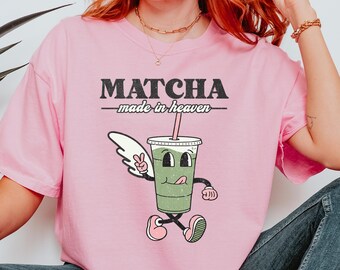 抹茶メイドインヘブンTシャツ / 緑茶、日本人、アジア人、グルメ、抹茶好き、東京、日本、レトロ美学 / Comfort Colors® ユニセックスギフトシャツ
