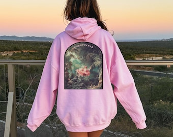 Unbothered Rococo Hoodie / Fragonard The Swing Good Vibes Girl Painting Art History Museum Aesthetic / Unisex Gift Sweatshirt