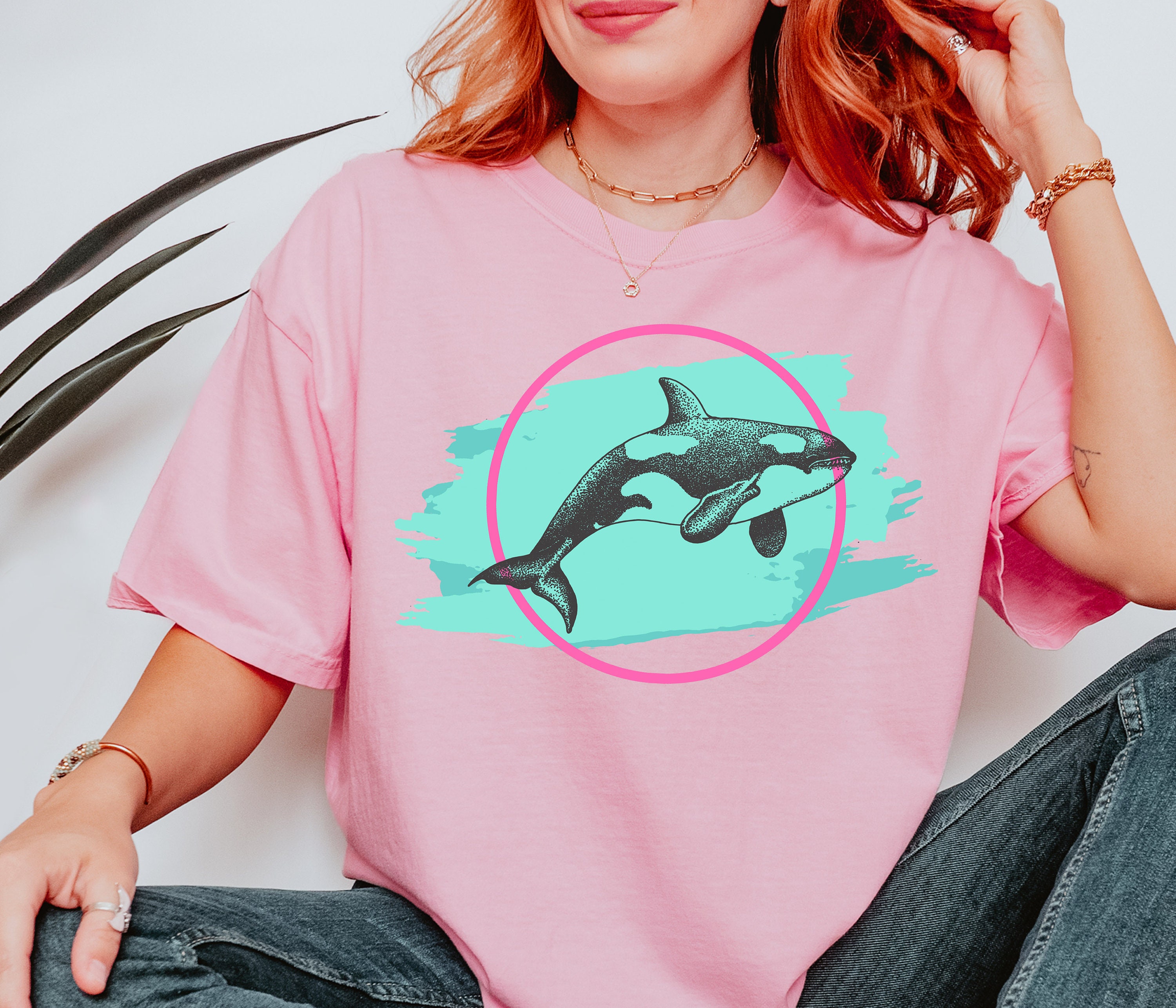 Retro Orca Tshirt / Save the Whales Ocean Nature Environment ...