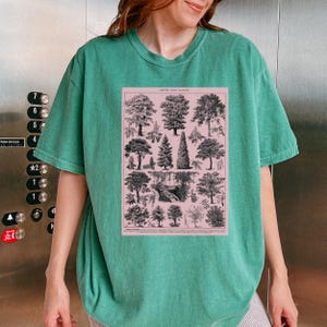 French Garden Tshirt / Botanical Vintage Tree Conservation Treehugger Nature Art Illustration Aesthetic / Comfort Colors® Unisex Gift Shirt