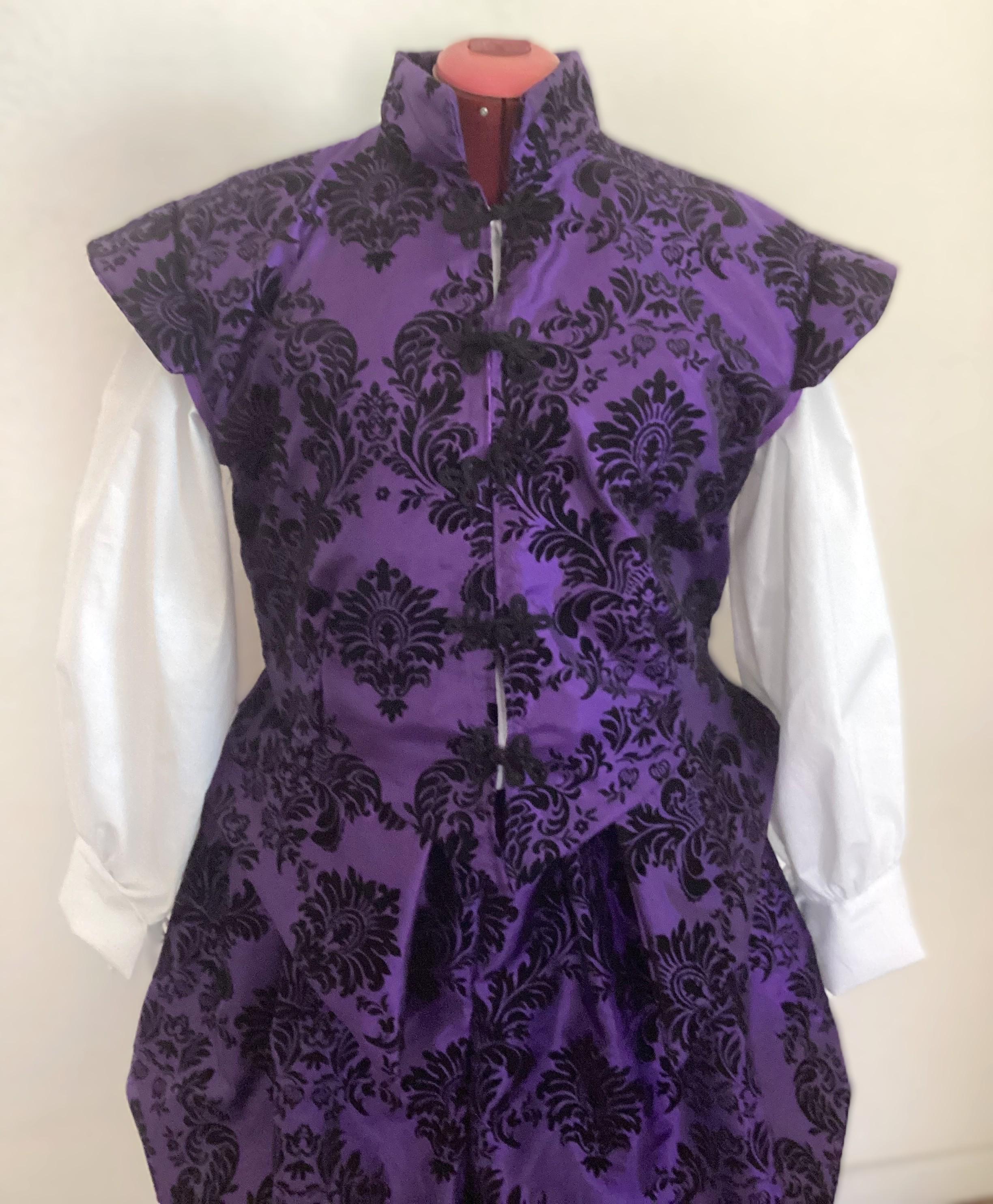 Elizabethan Renaissance Tudor Shakespearean Sleeveless Doublet Slops ...