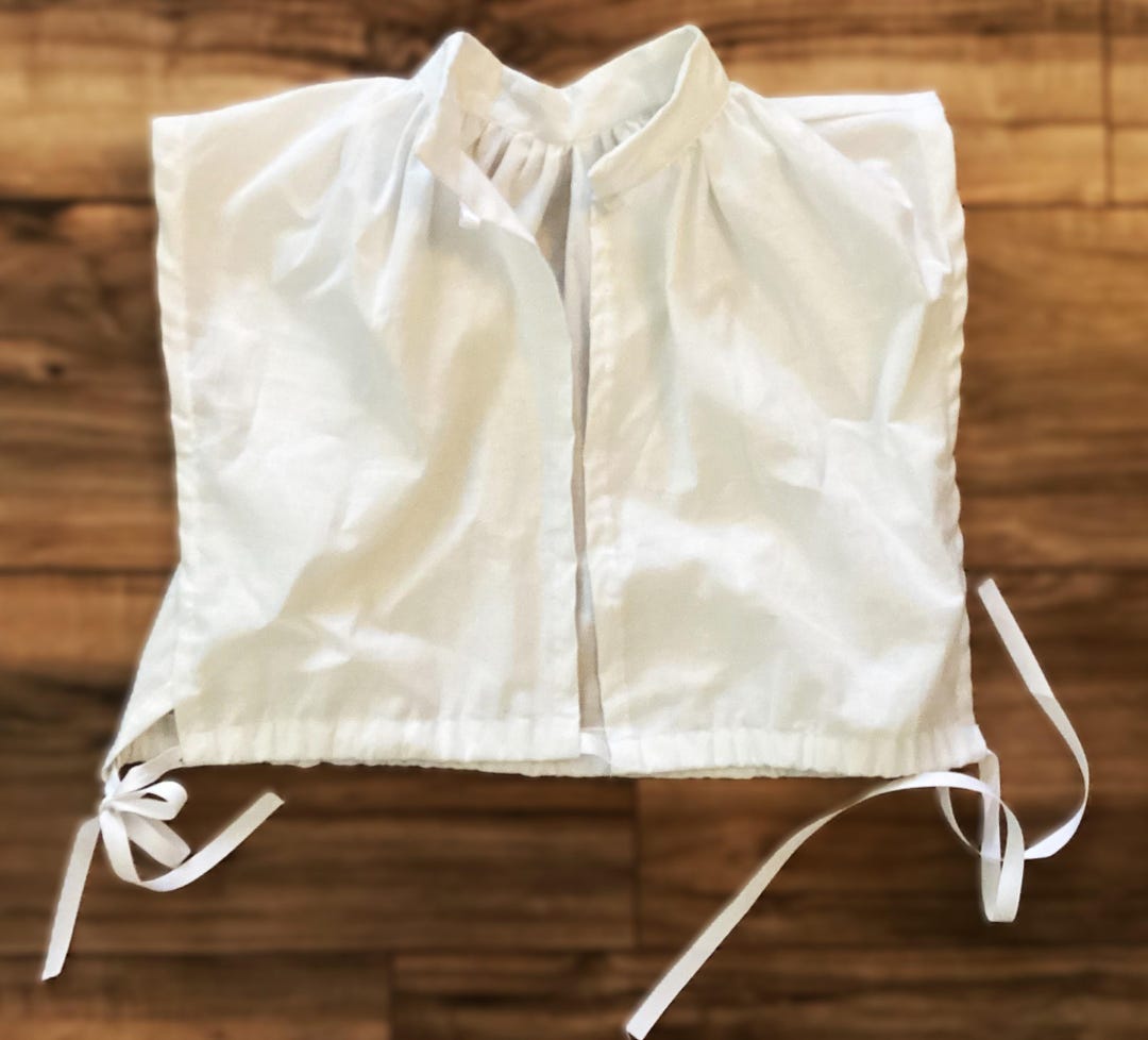 Elizabethan Partlet Renaissance Partlet, White Cotton, Ruff, Victorian ...