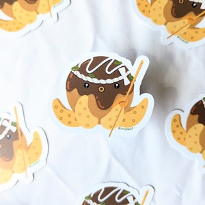 Takoyaki Sticker // Vinyl Sticker // Japanese Food Sticker // Japanese Snacks // Takoyaki