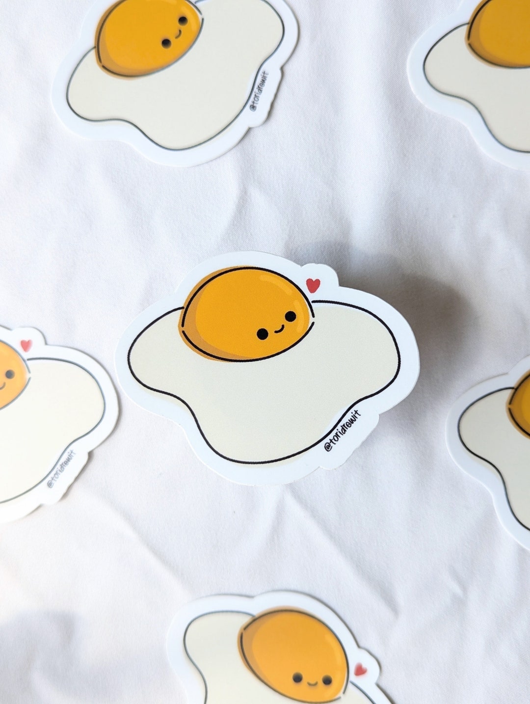 Egg Sticker // Vinyl Sticker // Fried Egg Sticker // Fried Egg - Etsy