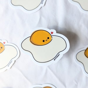 Egg Sticker // Vinyl Sticker // Fried Egg Sticker // Fried Egg