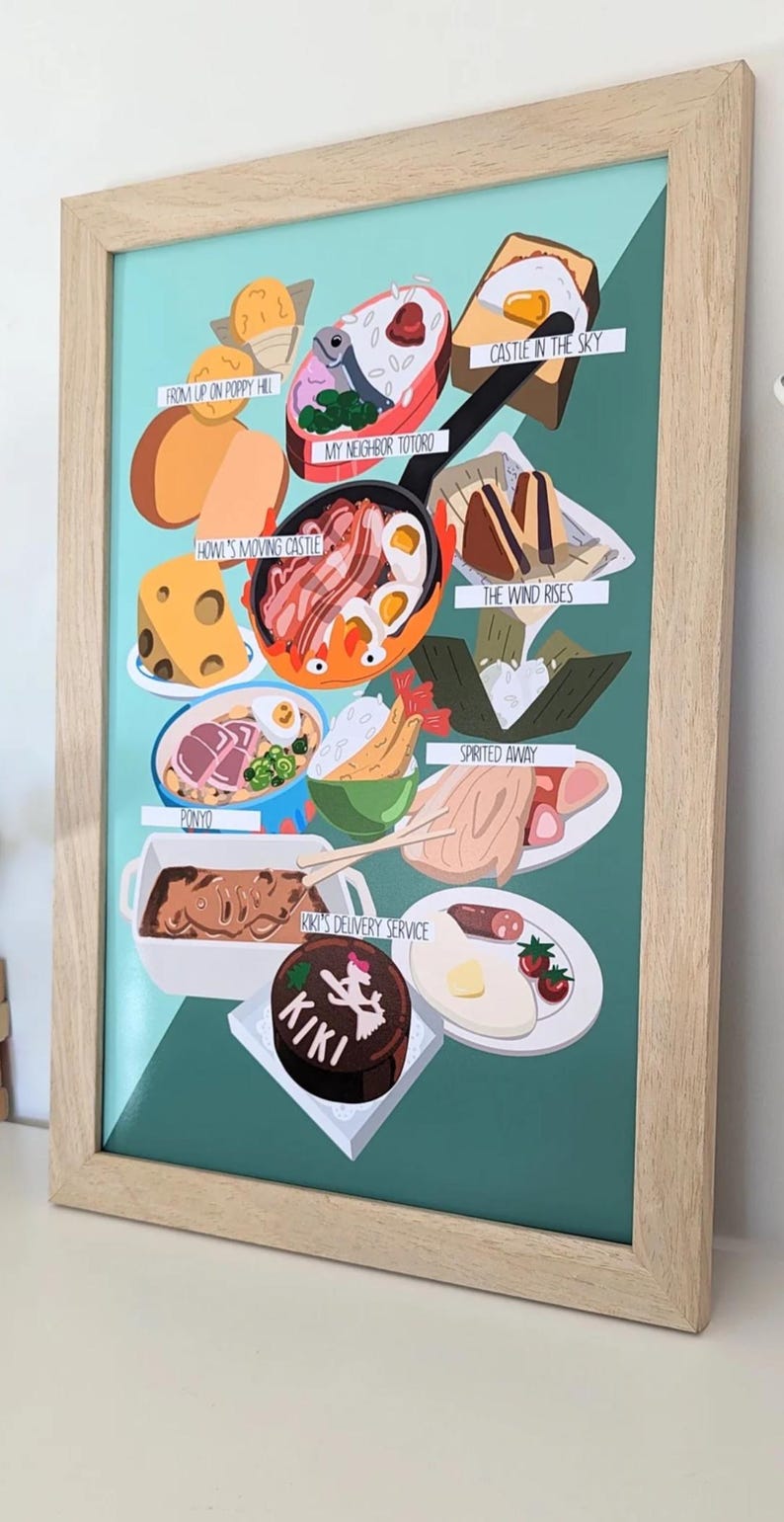 Studio Ghibli Food Print // Spirited Away // Howl’s Moving Castle // My Neighbor Totoro image 1