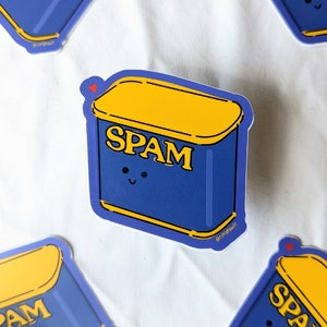 SPAM Sticker // Vinyl Sticker // SPAM Decal // Luncheon Meat // Spam