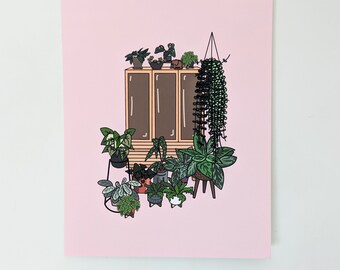 Plant Corner // Plant Print // Houseplants //