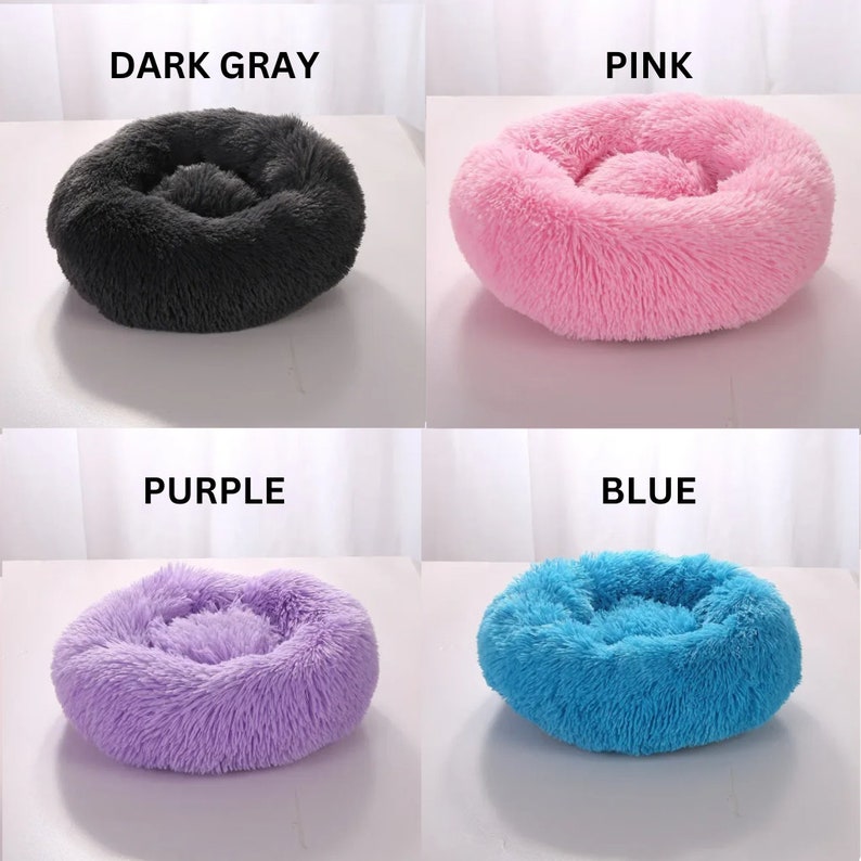 Ultrasoft Donut Cuddler Dog Bed Round Washable Dog Kennel Etsy