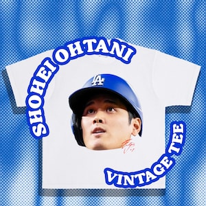 Ohtani - Homerun by GG | Huge Head Print | Vintage Oversized Shirt