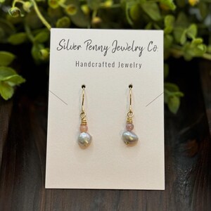 Pink & Pearl Drop Earrings