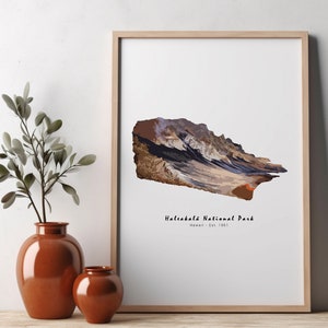 Haleakala National Park Print | Instant Download | National Park Poster | Travel Art | Digital Art | Wall Decor | Wall Art