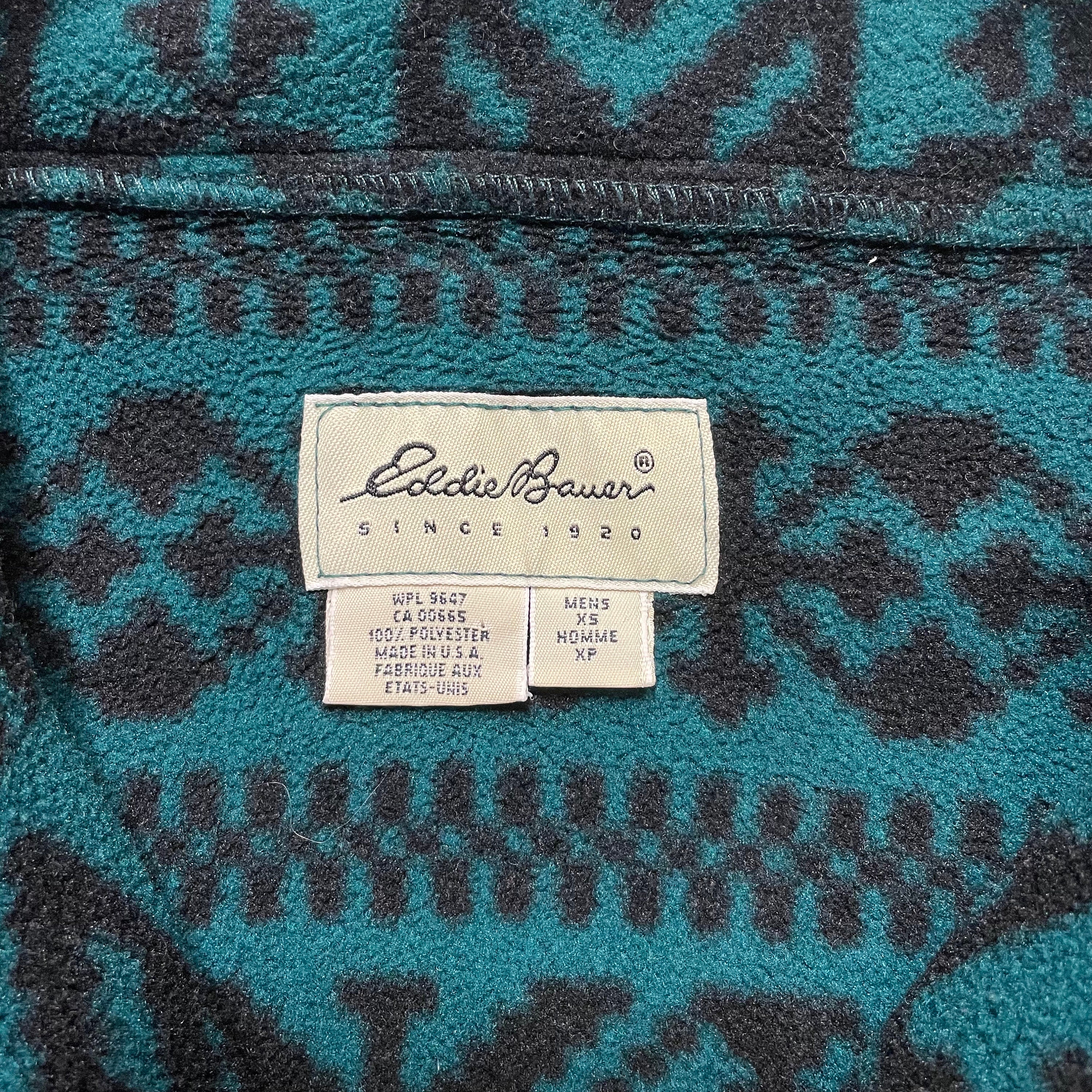 Vintage 90s Eddie Bauer Half Zip Fleece - XS - Etsy