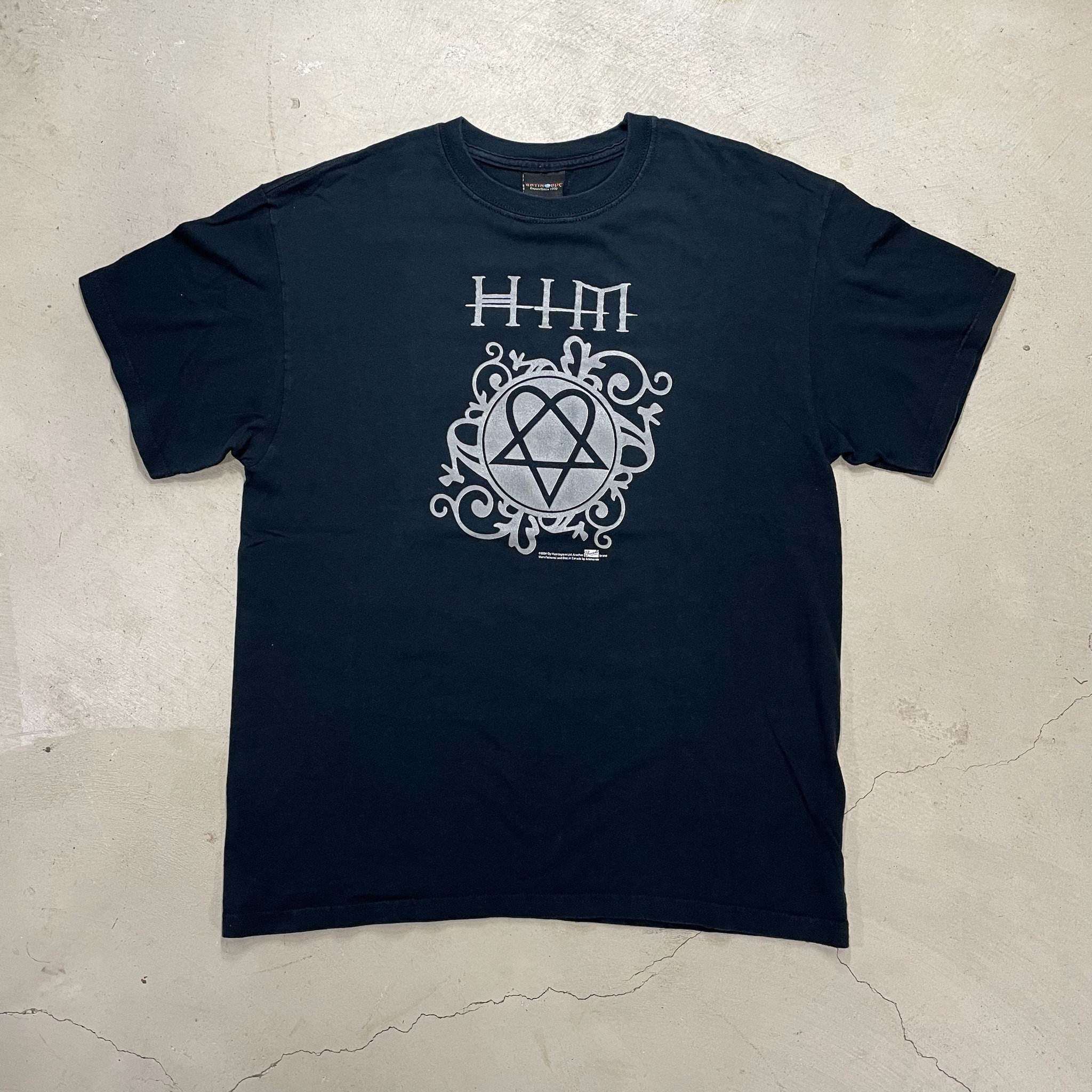 Vintage Y2K HIM Heartagram T-shirt - L - Etsy