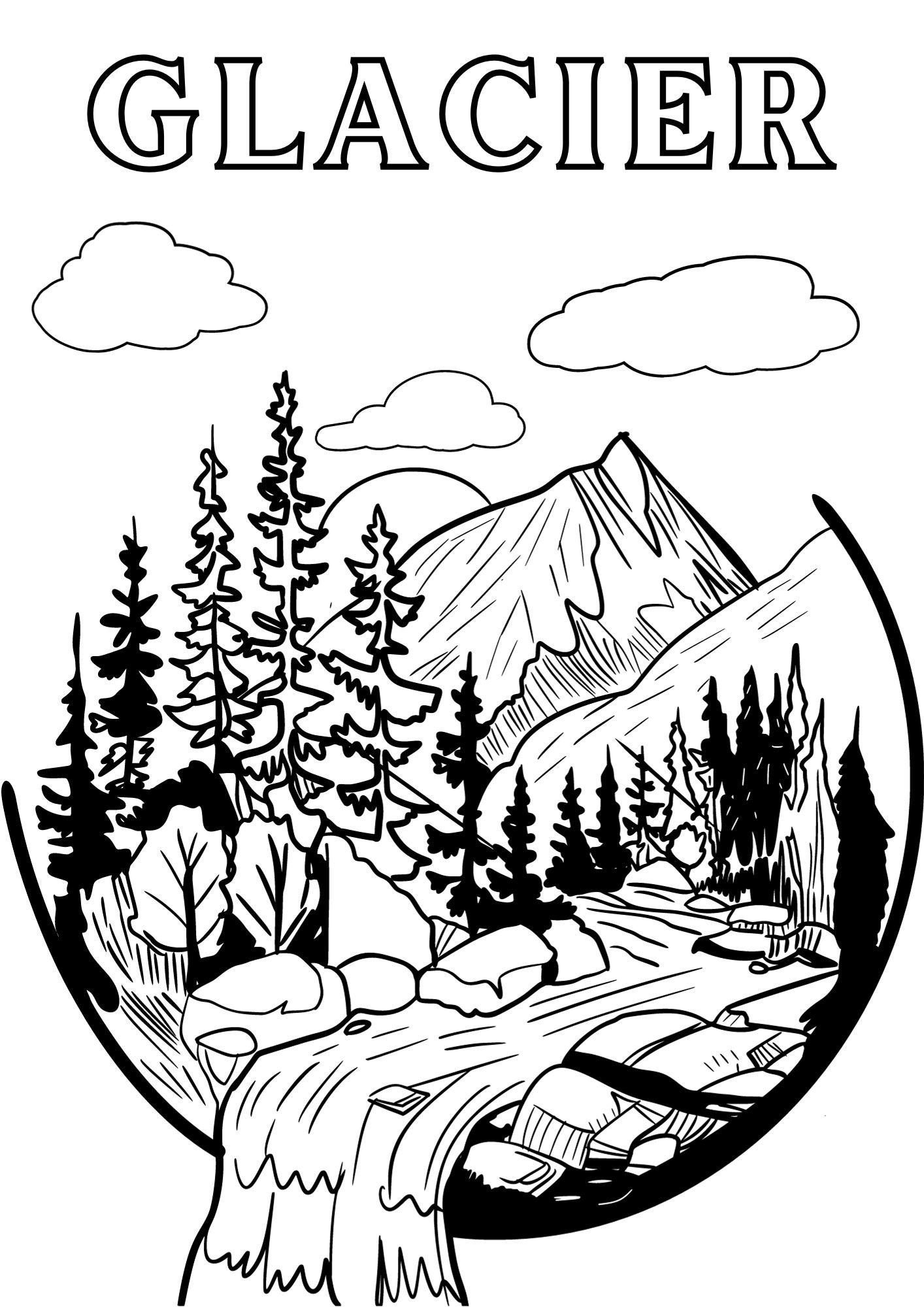 Montana Coloring Pages; Western Montana, Eastern Montana, Montana ...