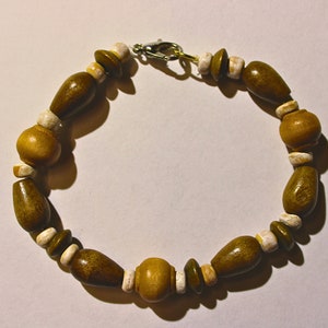 Handmade Wooden Bead Bracelet