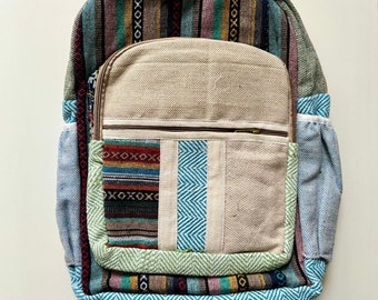 Eco-Friendly Pure Hemp Backpack with Laptop Sleeve - Sustainable & Durable Computer Bag on Etsy