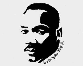Martin Luther King Jr. SVG PNG - MLK-dagen Cricut-sublimering (digital nedladdning)