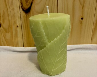 Tree Leaves Cylinder Soy Candle