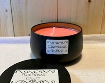 Black Tin Soy Candle 5 oz