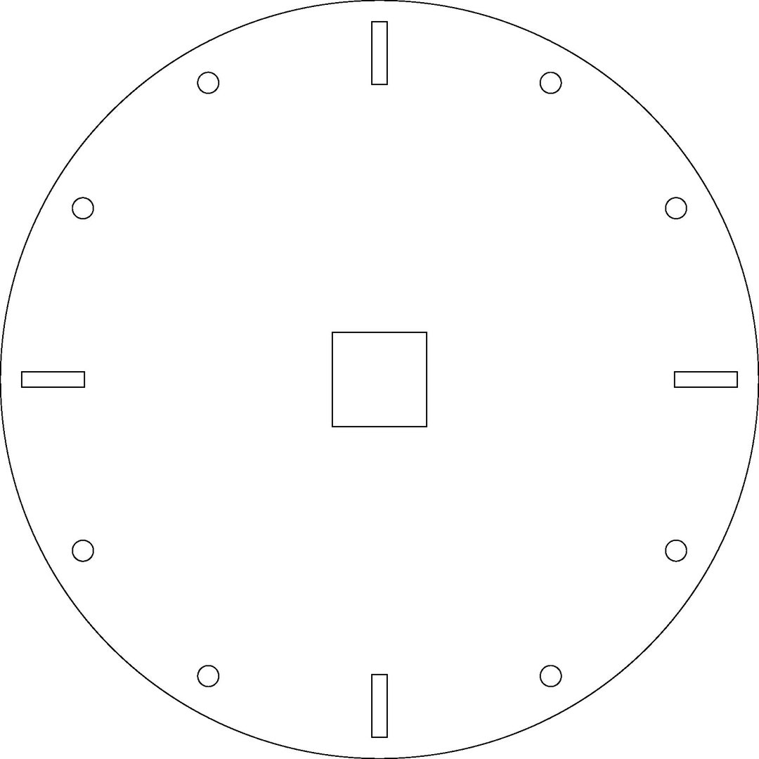 Router Template Clock Svg, Png, Pdf, Jpg Design File - Etsy Australia