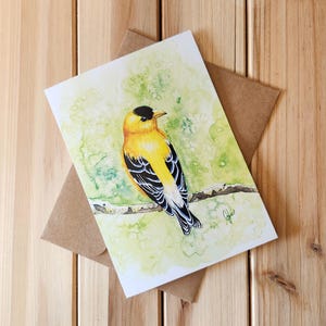 Bird Greeting Card (American Goldfinch)