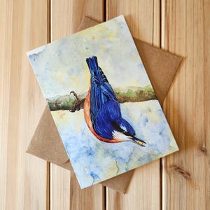 Carte de voeux oiseau (située)