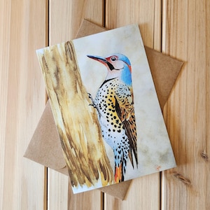 Carte de voeux oiseau (scintillement nordique)