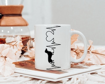 Dackel Herzschlag Kaffeebecher: Dackel Geschenk