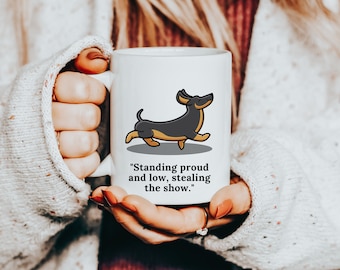Dachshund Ceramic Coffee Mug: Funny Wiener Dog Mom Gift