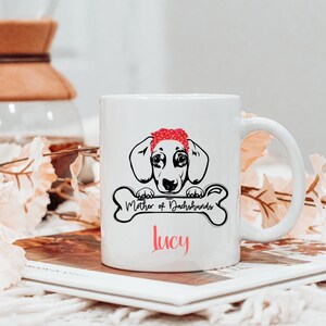Custom Mother of Dachshund Mug: Personalized Wiener Dog Gift
