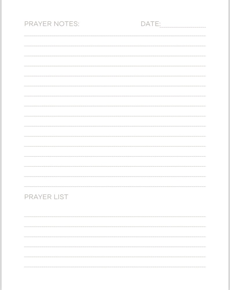 Printable Digital Prayer Journal: Elevate Your Spiritual Journey With ...