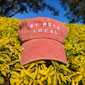 St. Pete Local Embroidered Dad Hat, St. Petersburg Florida, Saint Pete Florida, Saint Petersburg Florida