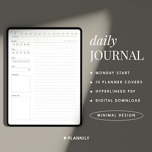 Digital Journal, Goodnotes Journal, Ipad Tagebuch, Notability Journal, Minimalist Journal, Hyperlinked Journal, Aesthetic Journal