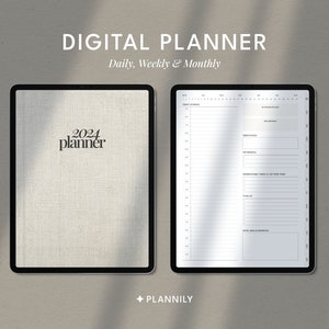 Digital Planner, iPad Planner, GoodNotes Planner, Minimalist Planner, Undated Planner, Weekly Planner, Daily Planner, Monthly Planner