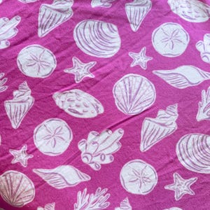 4 Yards Bamboo Cotton Jersey Knit Pink Seashell Summer Fabric