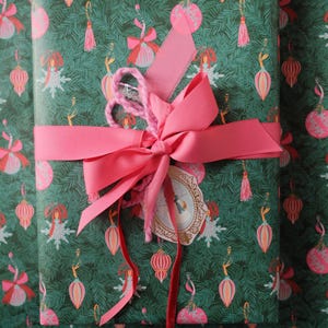 Christmas Branches and Ornaments Wrapping Paper, Christmas Gift Wrap for special occasions